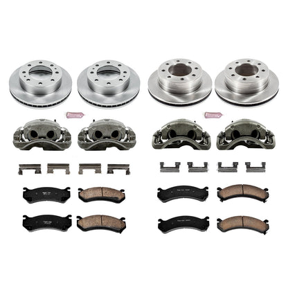 PowerStop 2003 Chevrolet Silverado 1500 HD Front & Rear Autospecialty Kit w/Cals (KCOE4426)