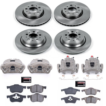 PowerStop 01-07 Volvo S60 Front & Rear Autospecialty Brake Kit w/Calipers (KCOE4430A)