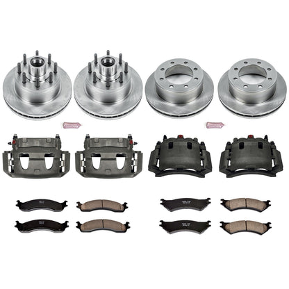 PowerStop 2007 Ford E-1500 Front & Rear Autospecialty Kit w/Calipers (KCOE4434)