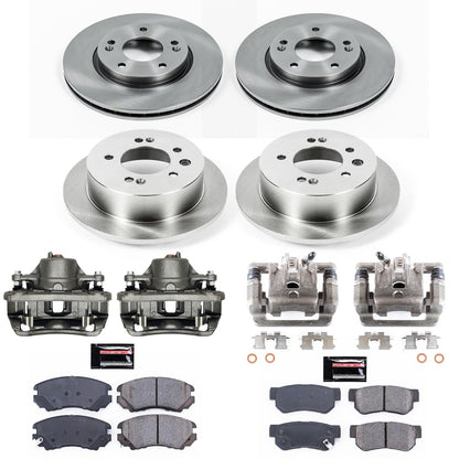 PowerStop 07-10 Hyundai Elantra Front & Rear Autospecialty Brake Kit w/Calipers (KCOE4442)