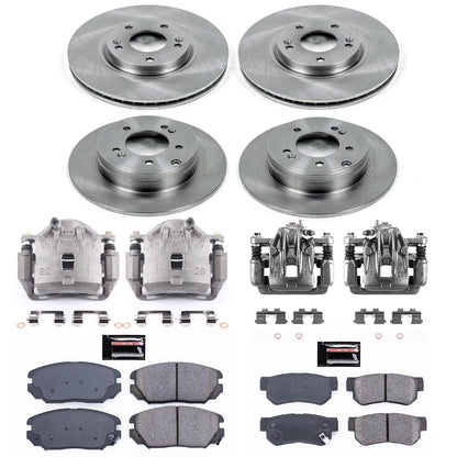 PowerStop 06-08 Hyundai Sonata Front & Rear Autospecialty Brake Kit w/Calipers (KCOE4443A)