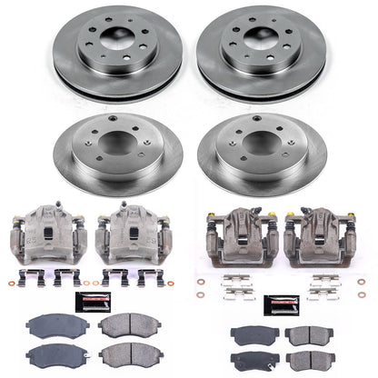 PowerStop 99-01 Hyundai Sonata Front & Rear Autospecialty Brake Kit w/Calipers (KCOE4444)