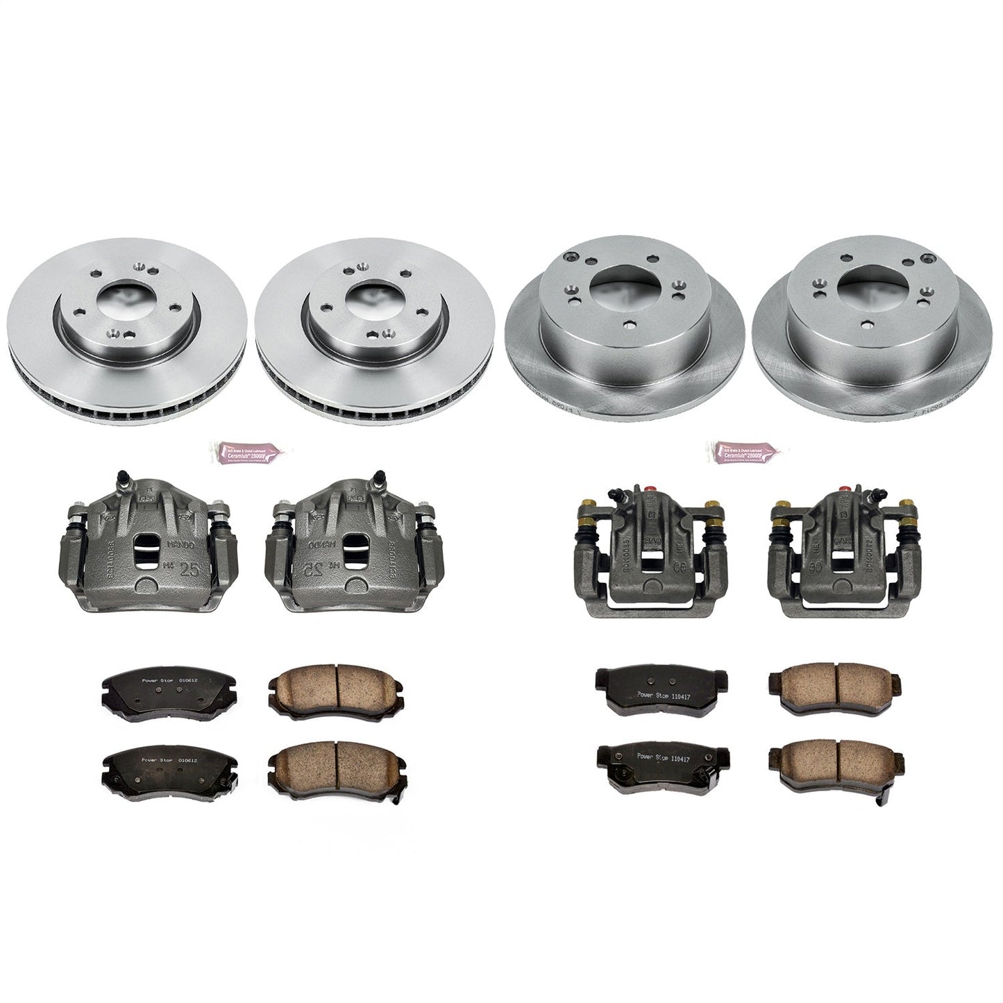 PowerStop 06-08 Hyundai Sonata Front & Rear Autospecialty Brake Kit w/Calipers (KCOE4449B)