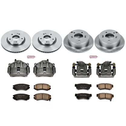 PowerStop 06-08 Hyundai Sonata Front & Rear Autospecialty Brake Kit w/Calipers (KCOE4449B)