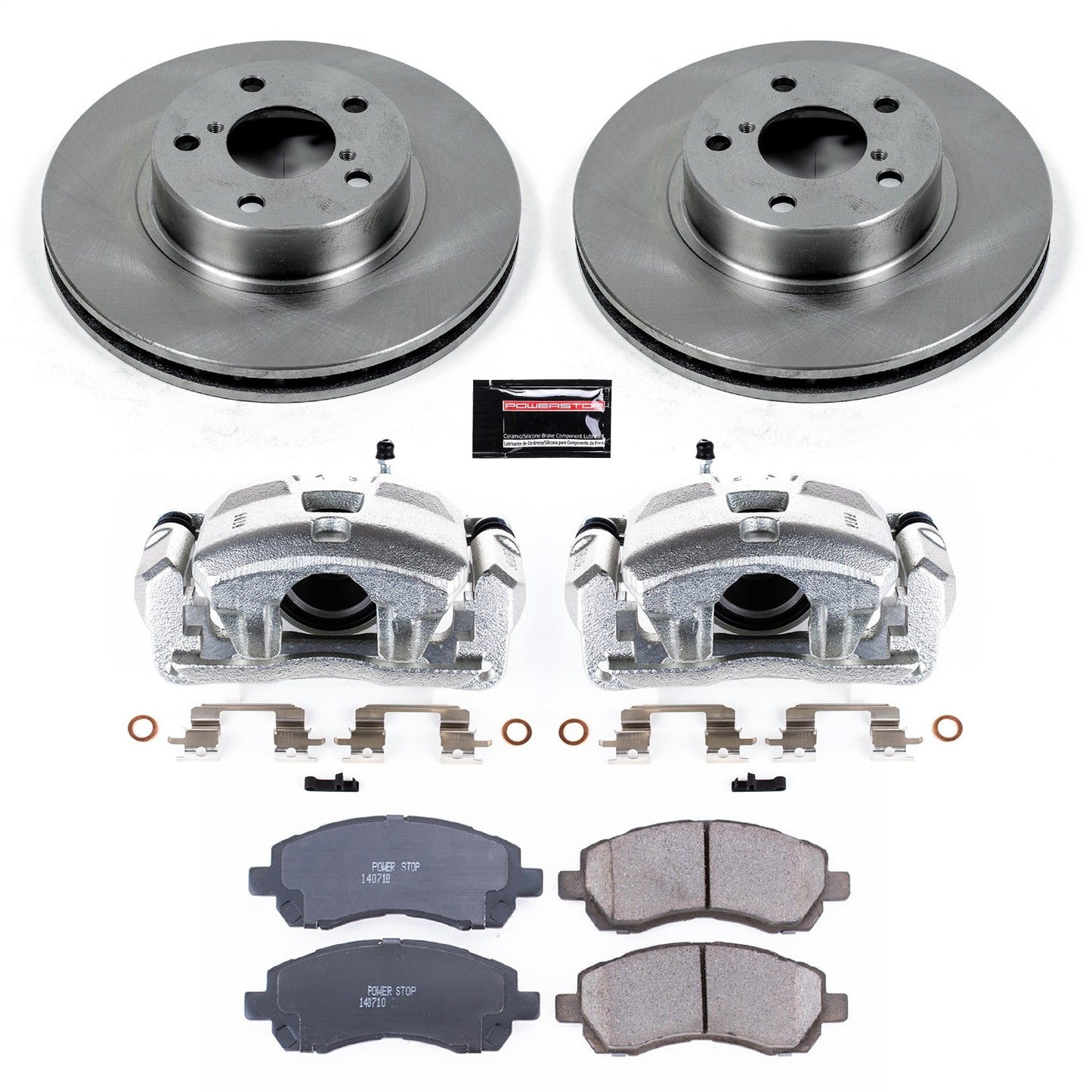 PowerStop 97-01 Subaru Impreza Front Autospecialty Brake Kit w/Calipers (KCOE445)
