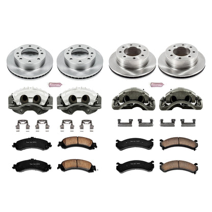 PowerStop 2005 Chevrolet Silverado 1500 HD Front & Rear Autospecialty Kit w/Cals (KCOE4454)