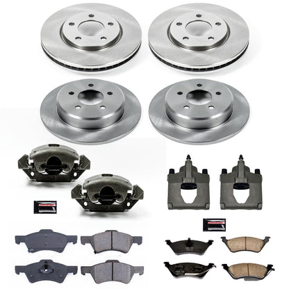 PowerStop 01-07 Chrysler Town & Country Front & Rear Autospecialty Brake Kit w/Calipers (KCOE4458)
