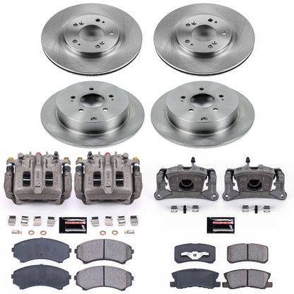 PowerStop 04-11 Mitsubishi Endeavor Front & Rear Autospecialty Brake Kit w/Calipers (KCOE4461)