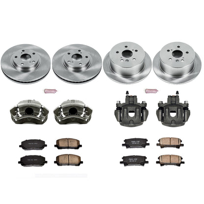 PowerStop 04-07 Toyota Highlander Front & Rear Autospecialty Brake Kit w/Calipers (KCOE4531)