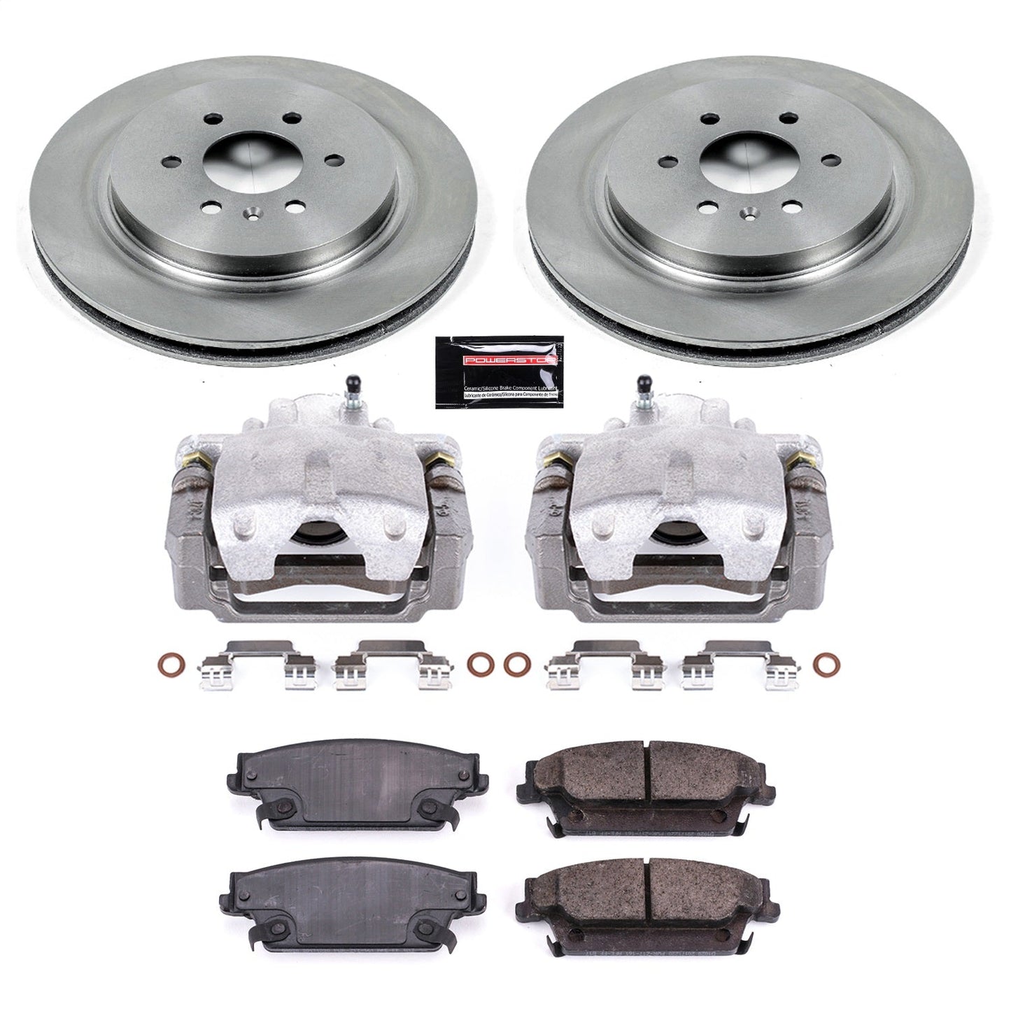 PowerStop 04-09 Cadillac SRX Rear Autospecialty Brake Kit w/Calipers (KCOE4568)