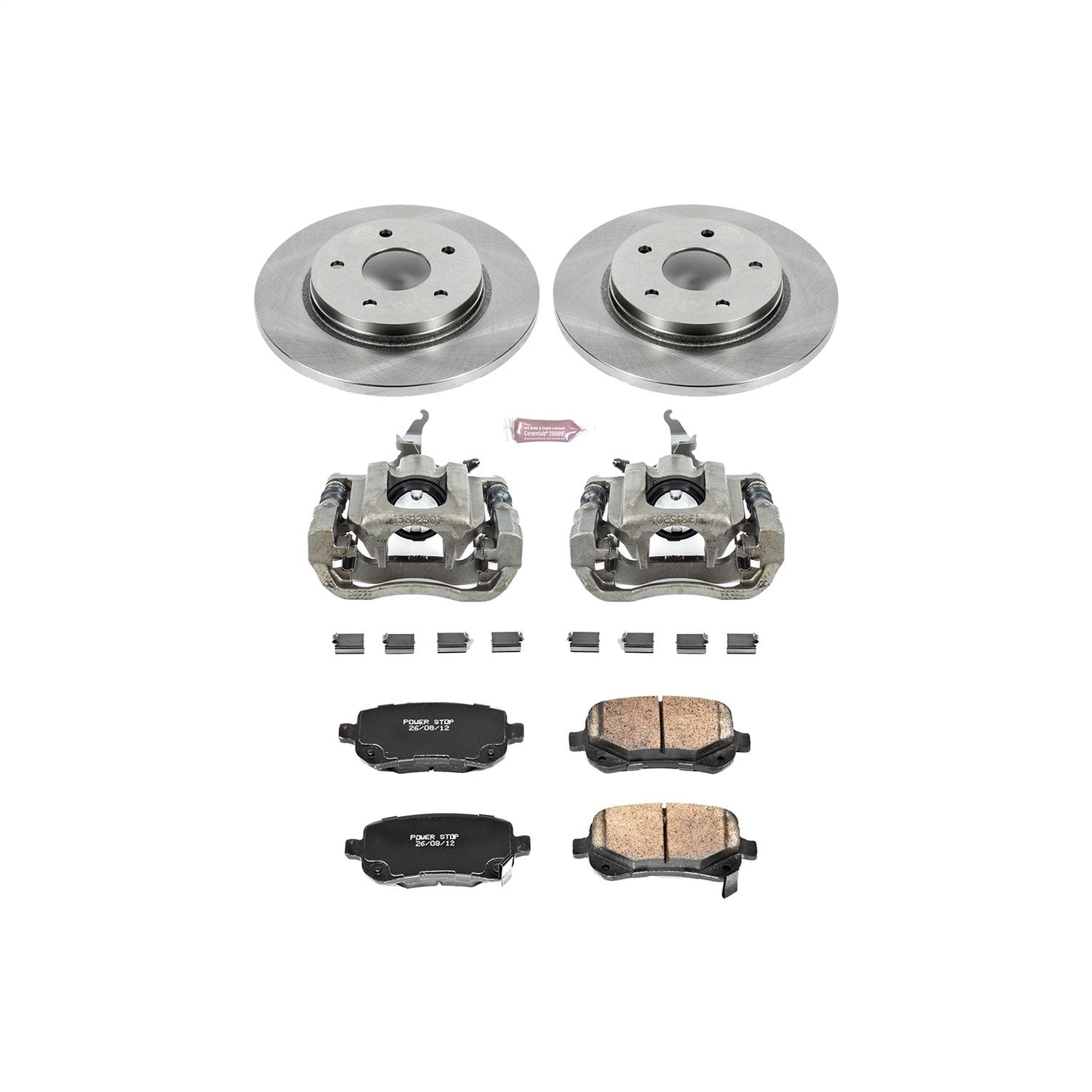 PowerStop 09-12 Dodge Journey Rear Autospecialty Brake Kit w/Calipers (KCOE4569A)