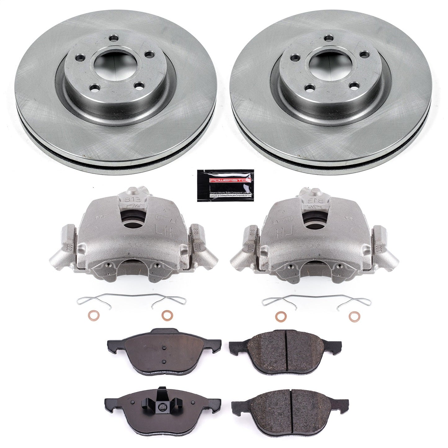 PowerStop 06-13 Volvo C70 Front Autospecialty Brake Kit w/Calipers (KCOE4575B)