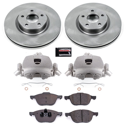 PowerStop 06-13 Volvo C70 Front Autospecialty Brake Kit w/Calipers (KCOE4575B)