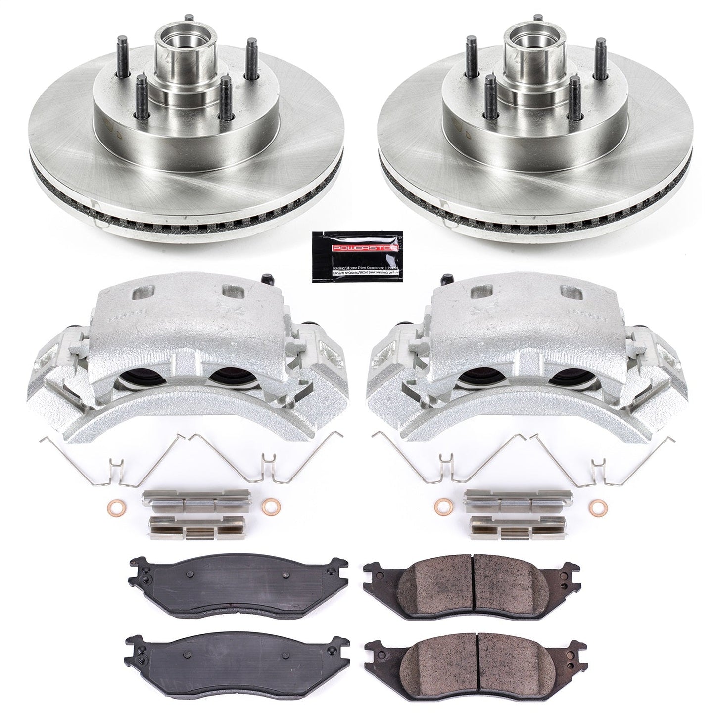 PowerStop 04-05 Ford E-150 Club Wagon Front Autospecialty Kit w/Cals (KCOE4578)