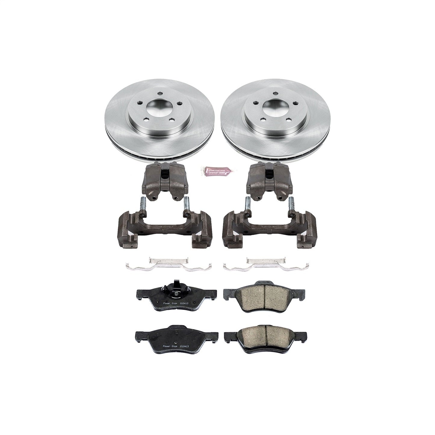 PowerStop 08-10 Ford Escape Front Autospecialty Brake Kit w/Calipers (KCOE4581)