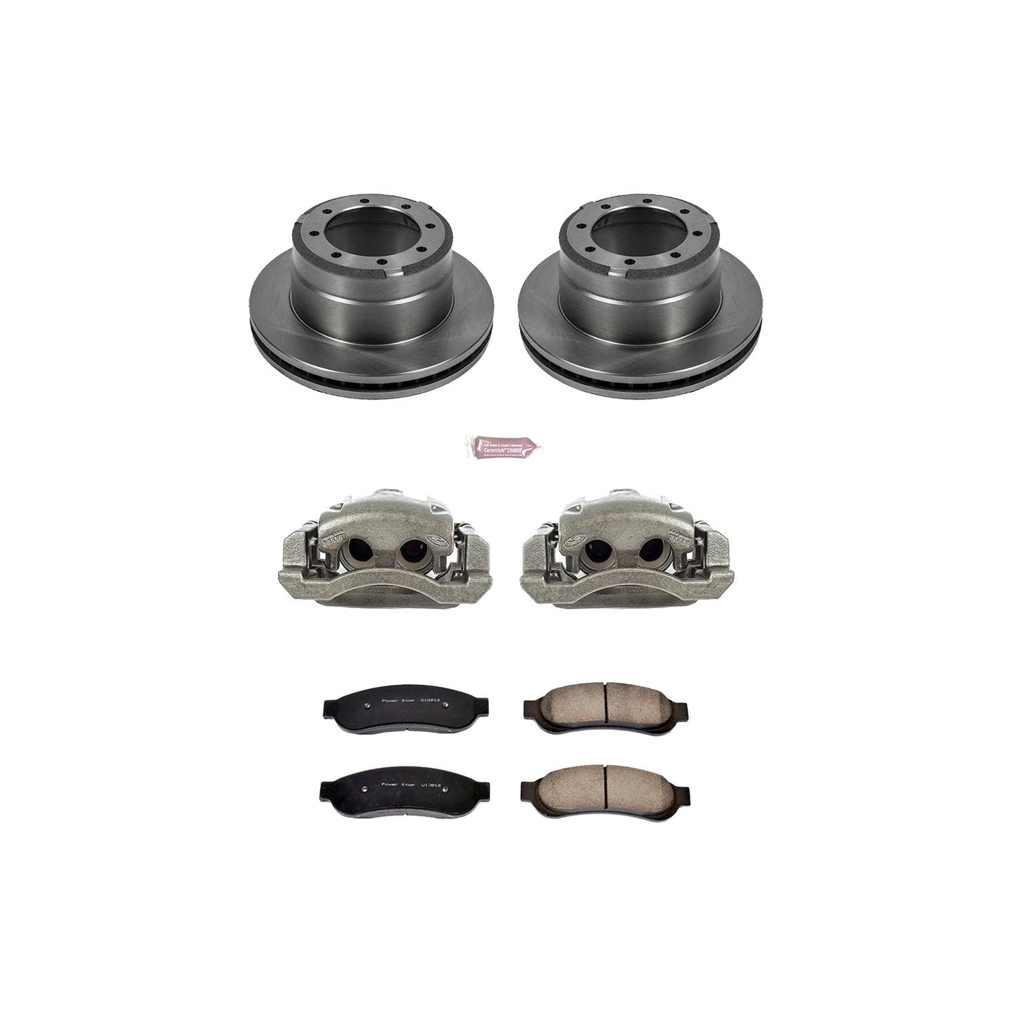 PowerStop 05-10 Ford F-350 Super Duty Rear Autospecialty Kit w/Cals (KCOE4593)