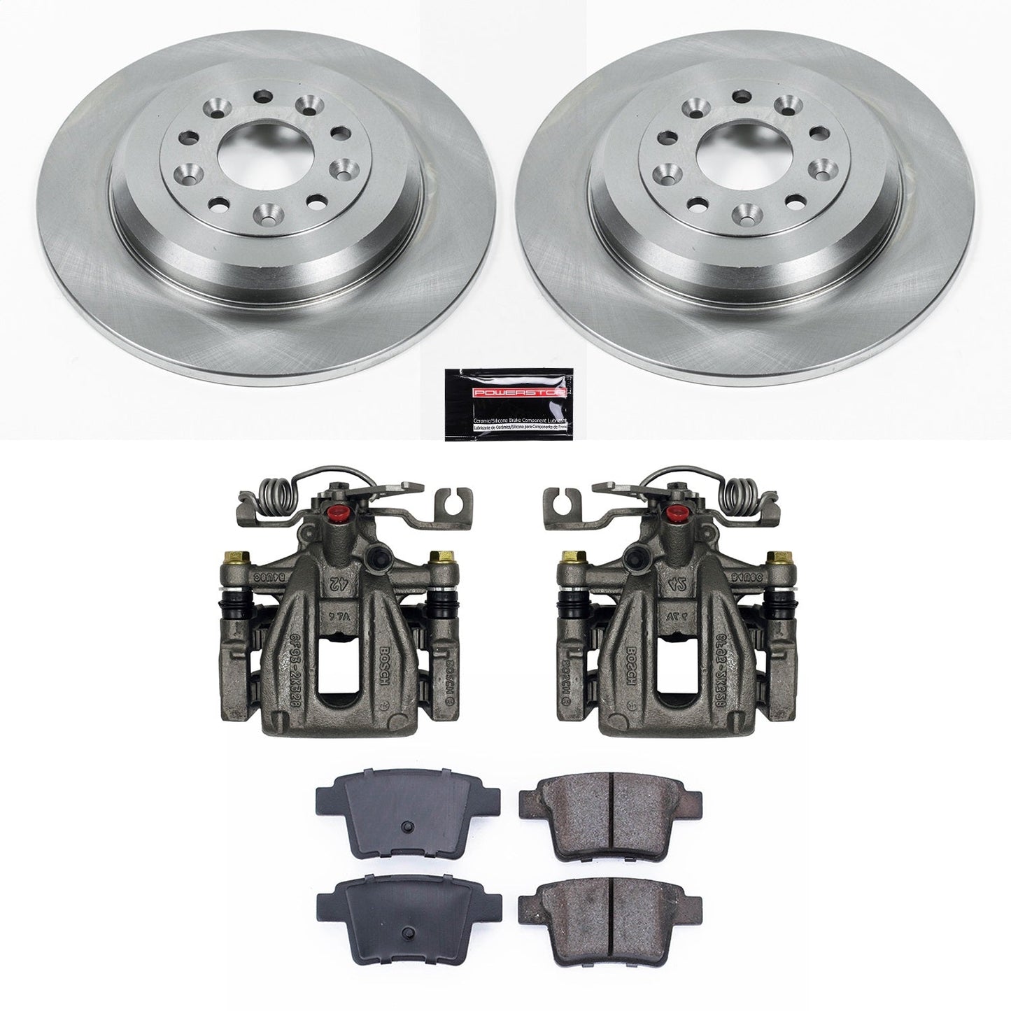 PowerStop 05-07 Ford Five Hundred Rear Autospecialty Brake Kit w/Calipers (KCOE4600)