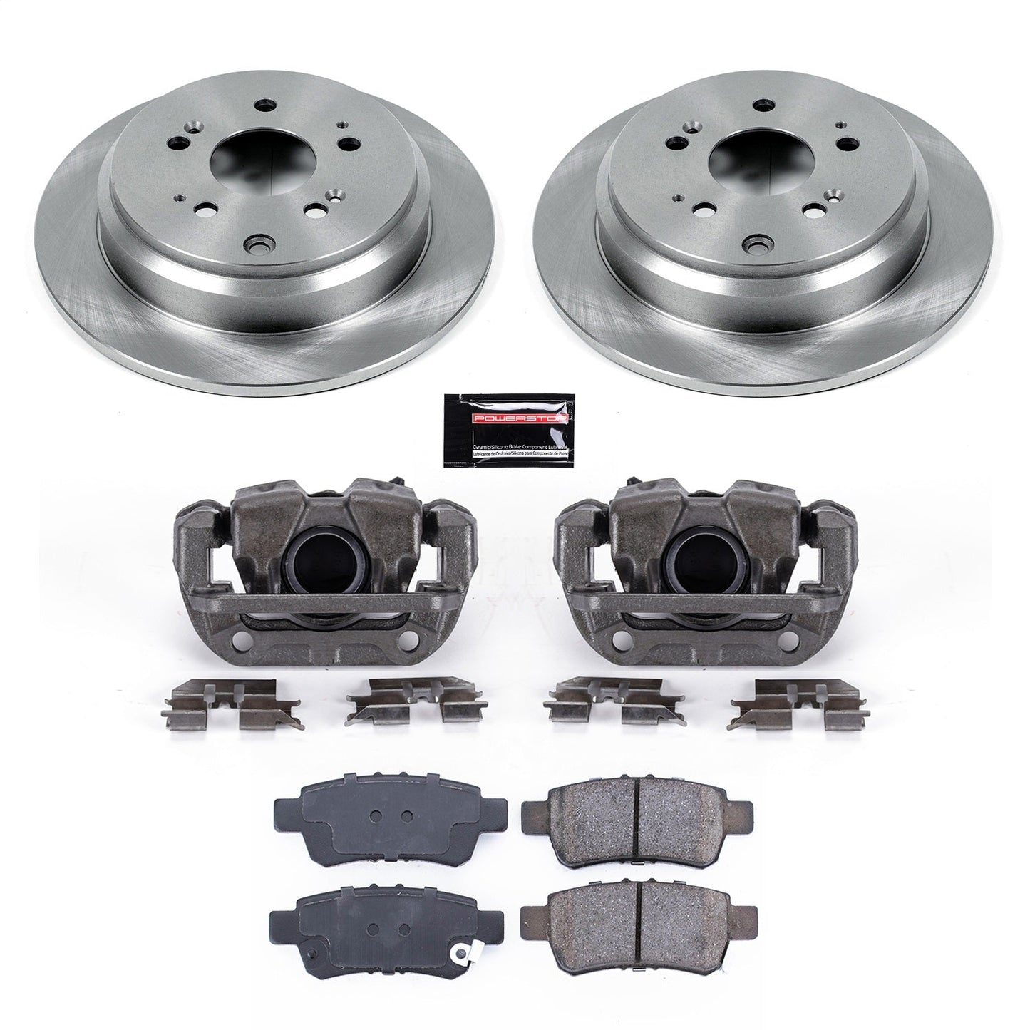 PowerStop 05-10 Honda Odyssey Rear Autospecialty Brake Kit w/Calipers (KCOE4604)
