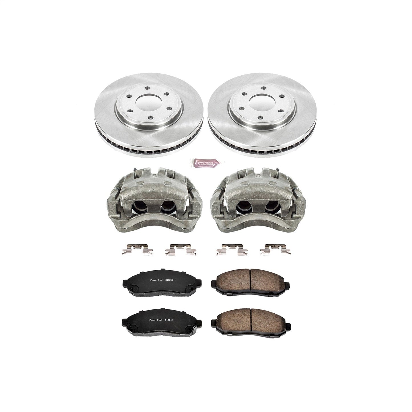 PowerStop 05-18 Nissan Frontier Front Autospecialty Brake Kit w/Calipers (KCOE4611)