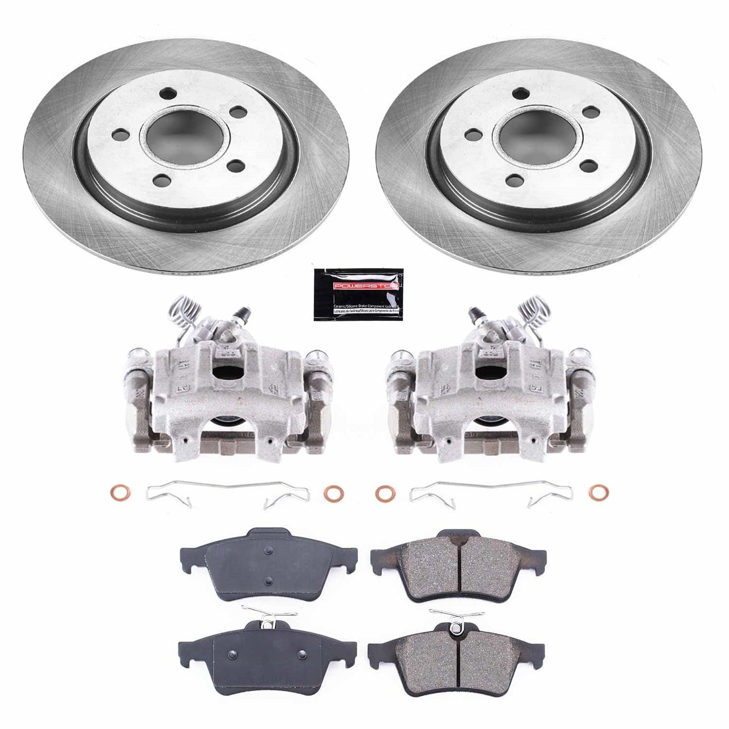PowerStop 08-13 Volvo C30 Rear Autospecialty Brake Kit w/Calipers (KCOE4613)