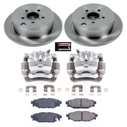 PowerStop 10-14 Subaru Legacy Rear Autospecialty Brake Kit w/Calipers (KCOE4631A)