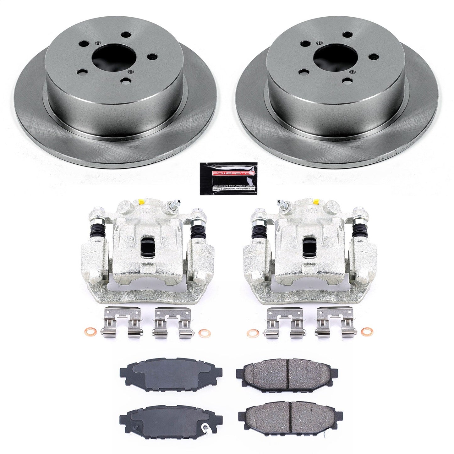 PowerStop 05-09 Subaru Legacy Rear Autospecialty Brake Kit w/Calipers (KCOE4632)