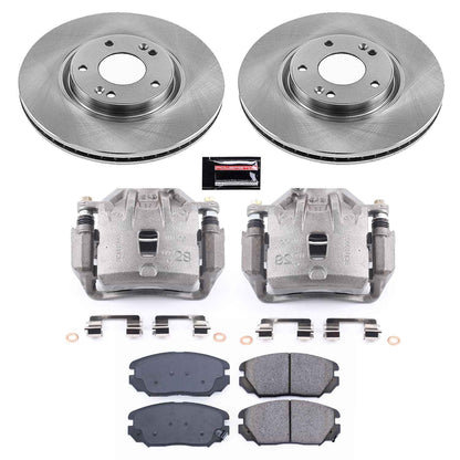 PowerStop 09-11 Hyundai Azera Front Autospecialty Brake Kit w/Calipers (KCOE4646A)