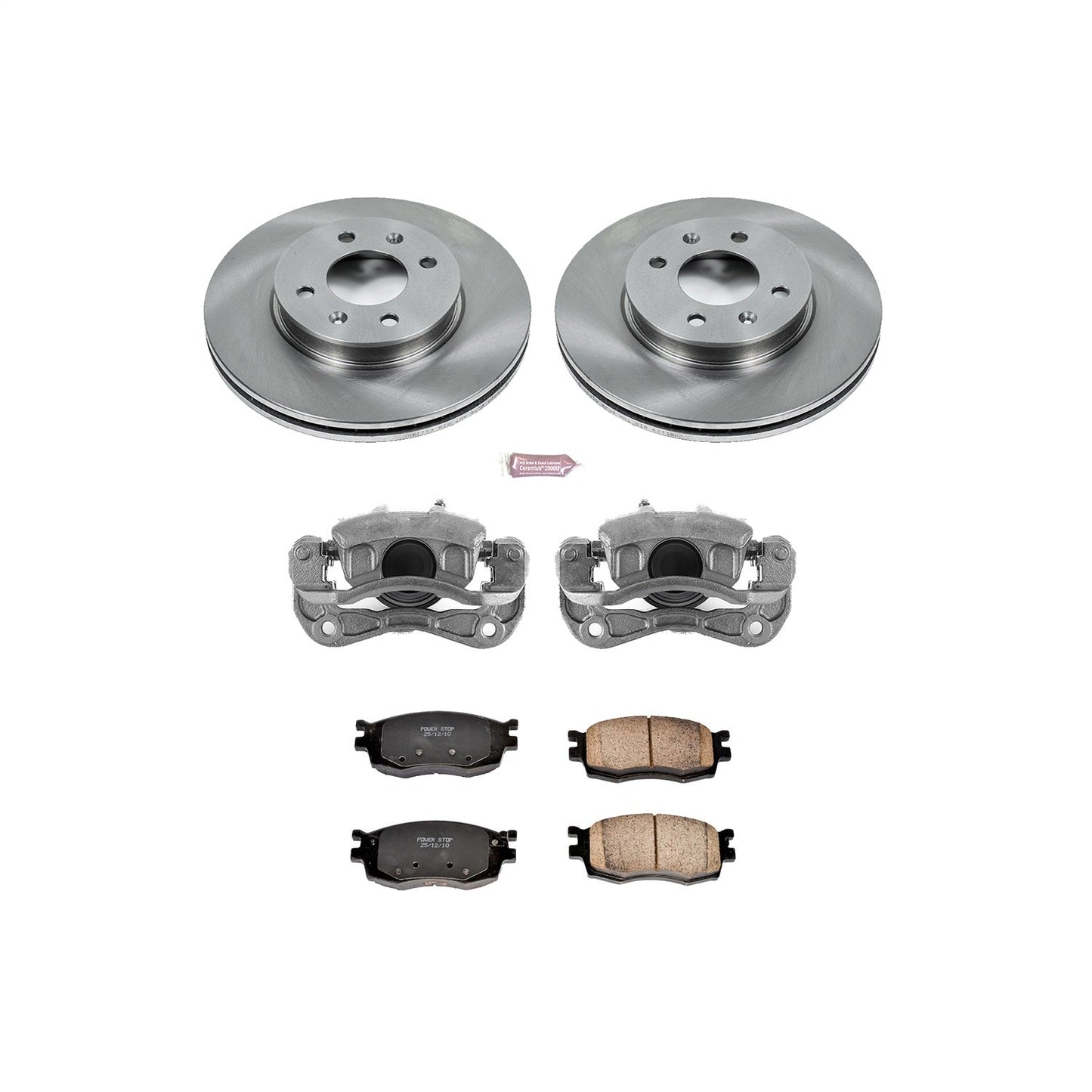 PowerStop 06-11 Hyundai Accent Front Autospecialty Brake Kit w/Calipers (KCOE4652)