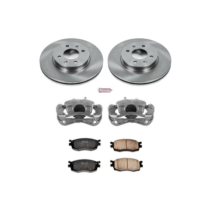 PowerStop 06-11 Hyundai Accent Front Autospecialty Brake Kit w/Calipers (KCOE4652)