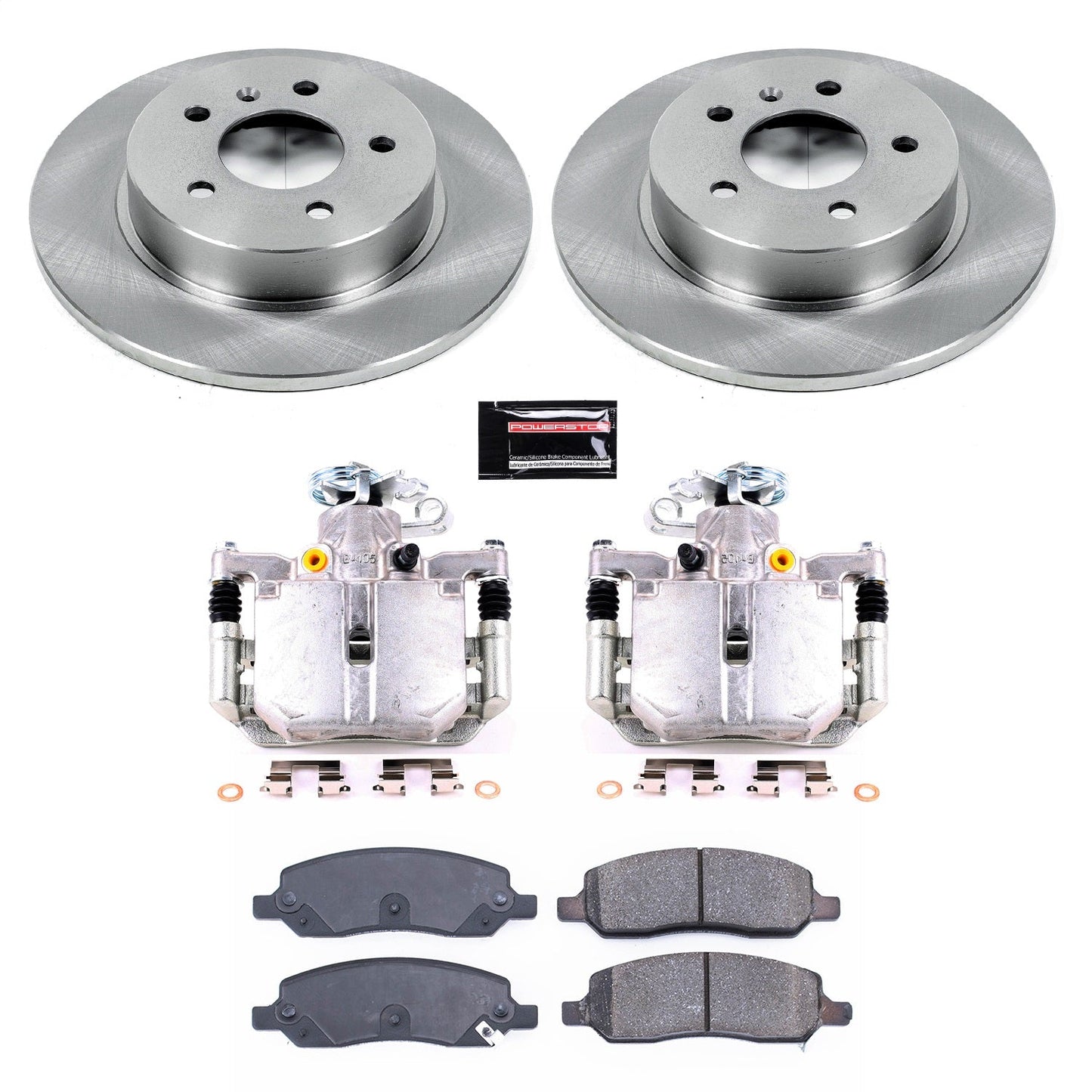 PowerStop 06-11 Buick Lucerne Rear Autospecialty Brake Kit w/Calipers (KCOE4658)