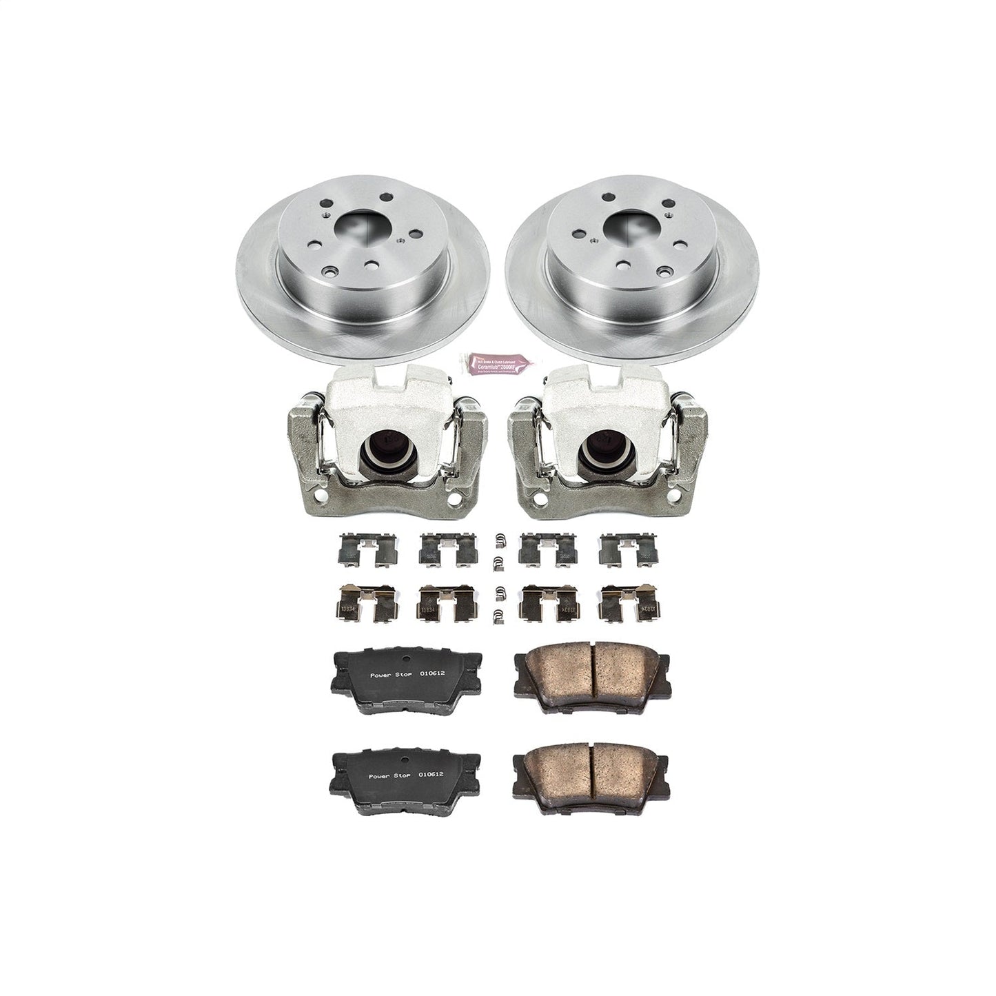 PowerStop 10-12 Lexus HS250h Rear Autospecialty Brake Kit w/Calipers (KCOE4671)
