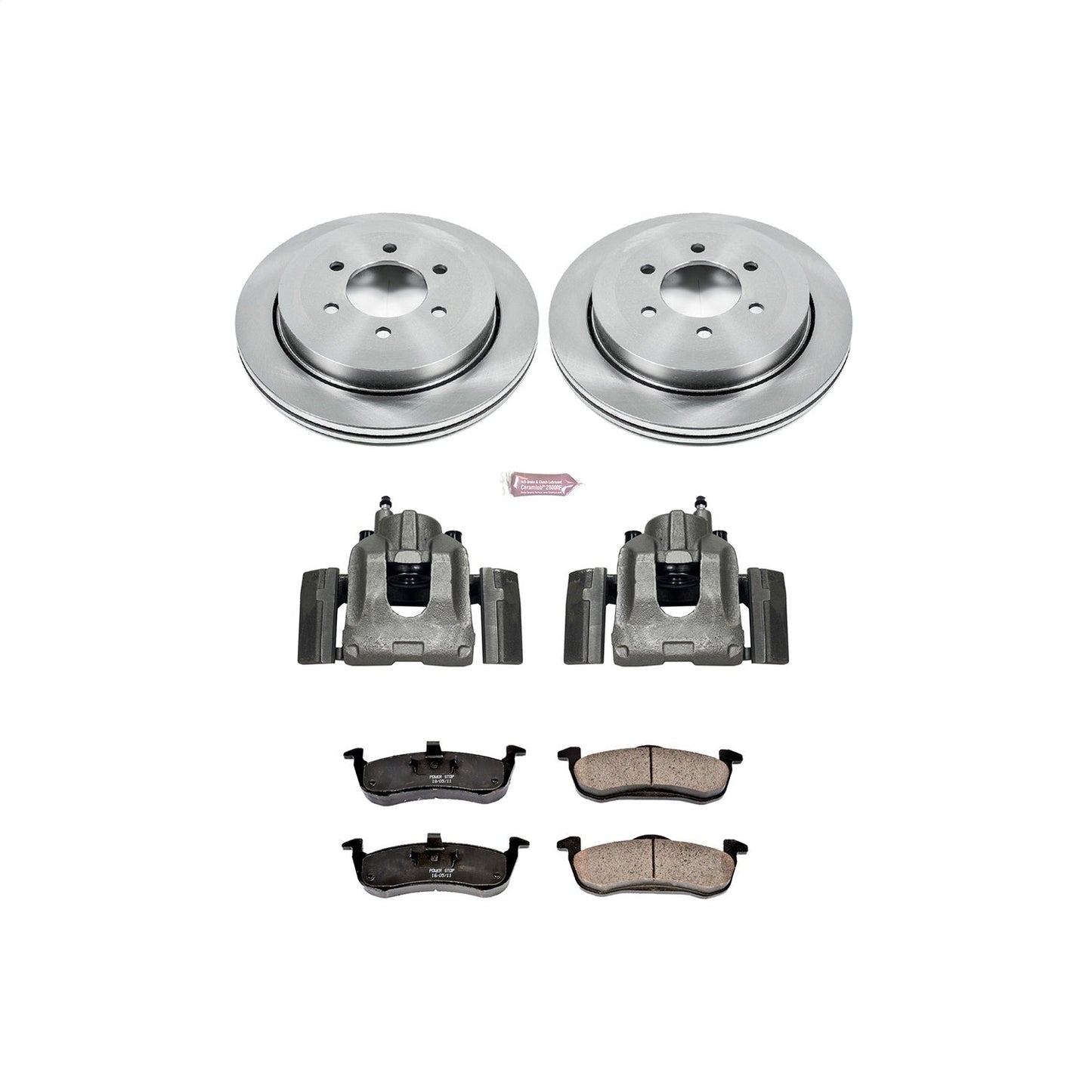 PowerStop 07-17 Ford Expedition Rear Autospecialty Brake Kit w/Calipers (KCOE4683)