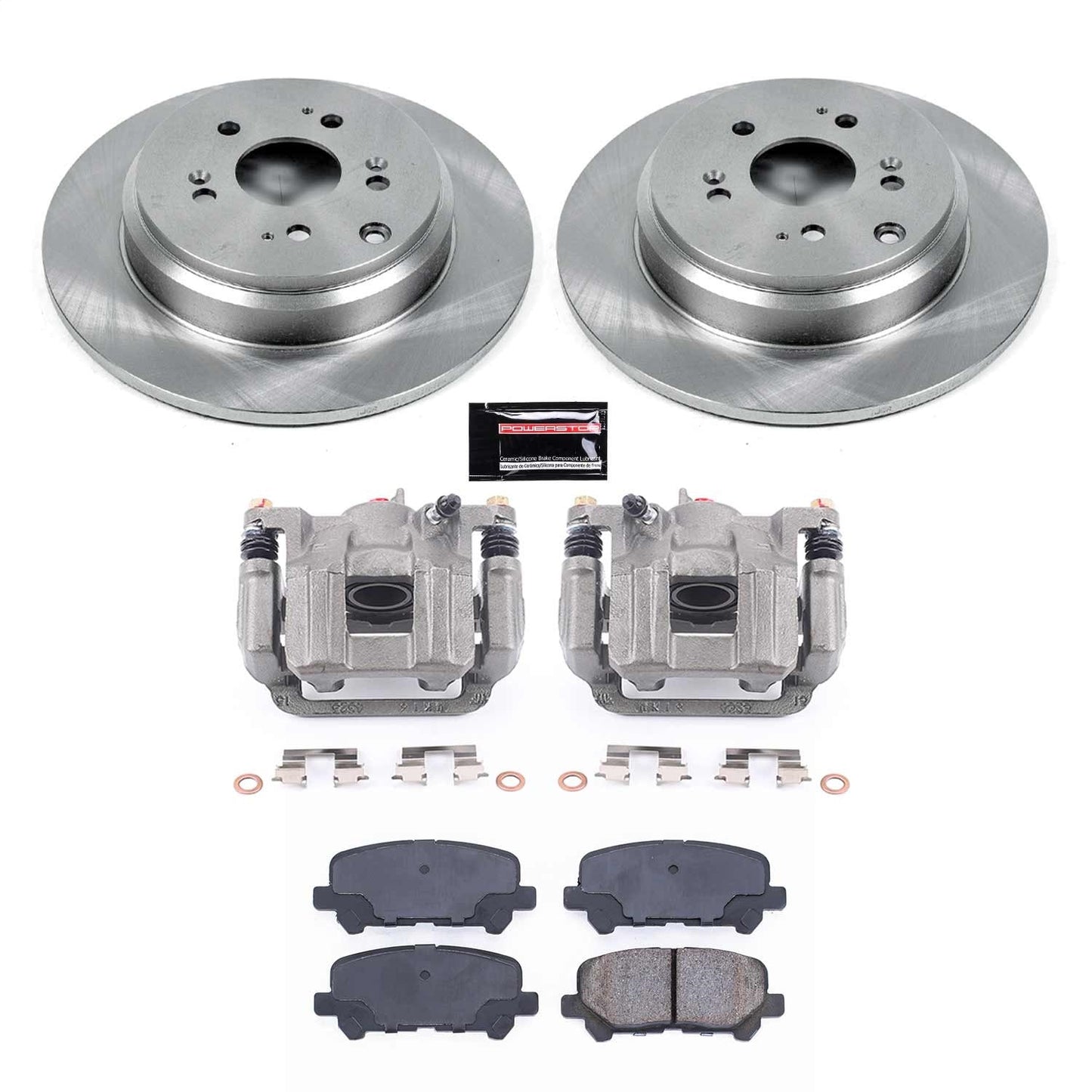 PowerStop 11-17 Honda Odyssey Rear Autospecialty Brake Kit w/Calipers (KCOE4685A)