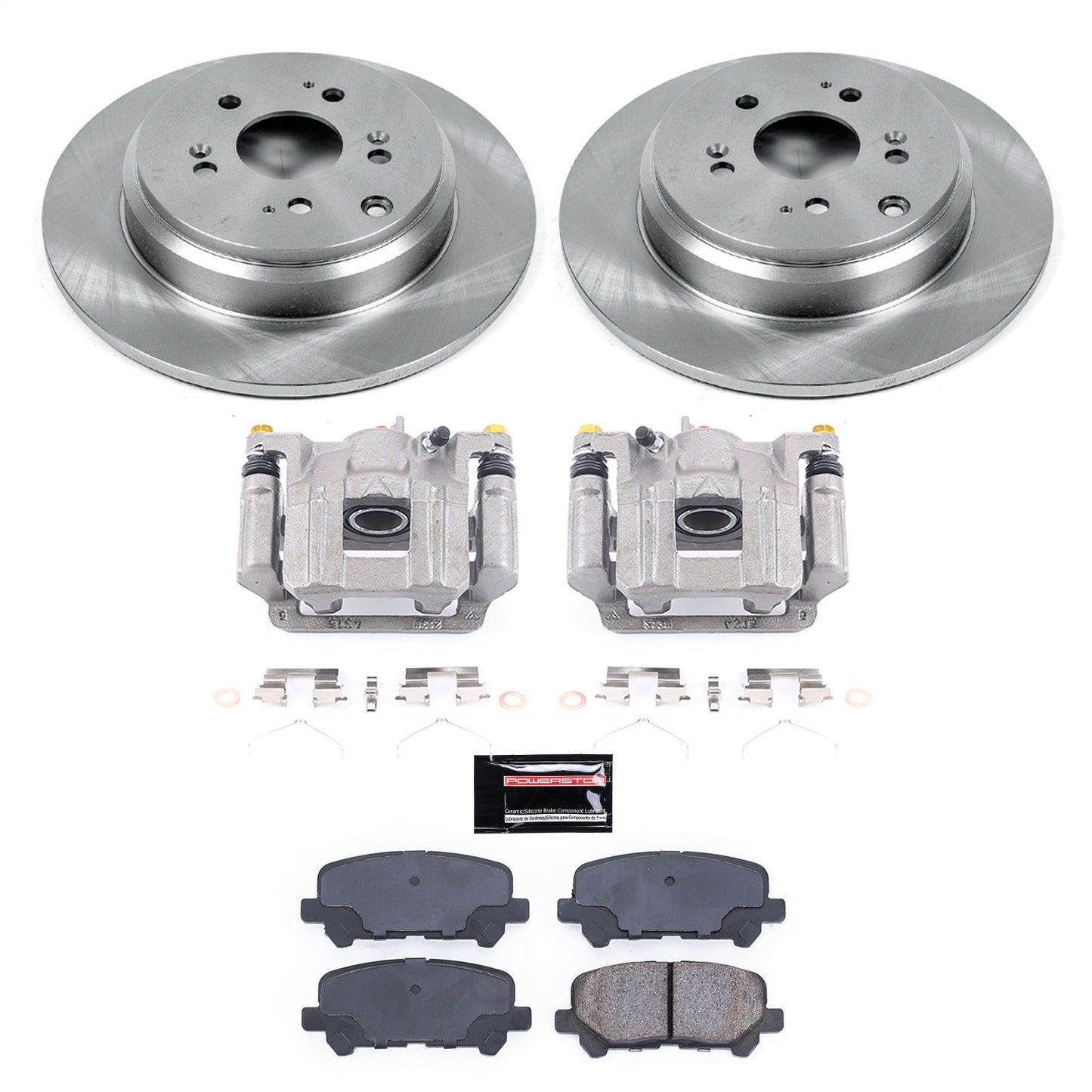 PowerStop 09-11 Honda Pilot Rear Autospecialty Brake Kit w/Calipers (KCOE4685B)