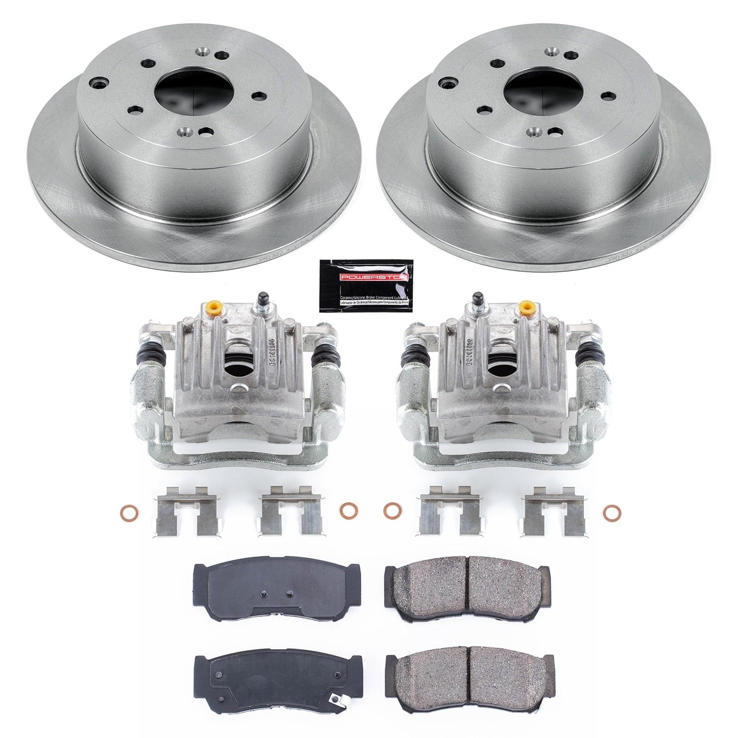 PowerStop 07-09 Hyundai Santa Fe Rear Autospecialty Brake Kit w/Calipers (KCOE4694)