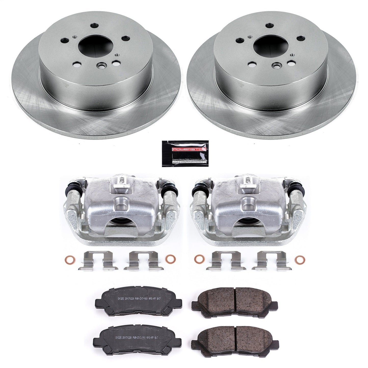 PowerStop 08-13 Toyota High Lander Rear Autospecialty Brake Kit w/Calipers (KCOE4714)
