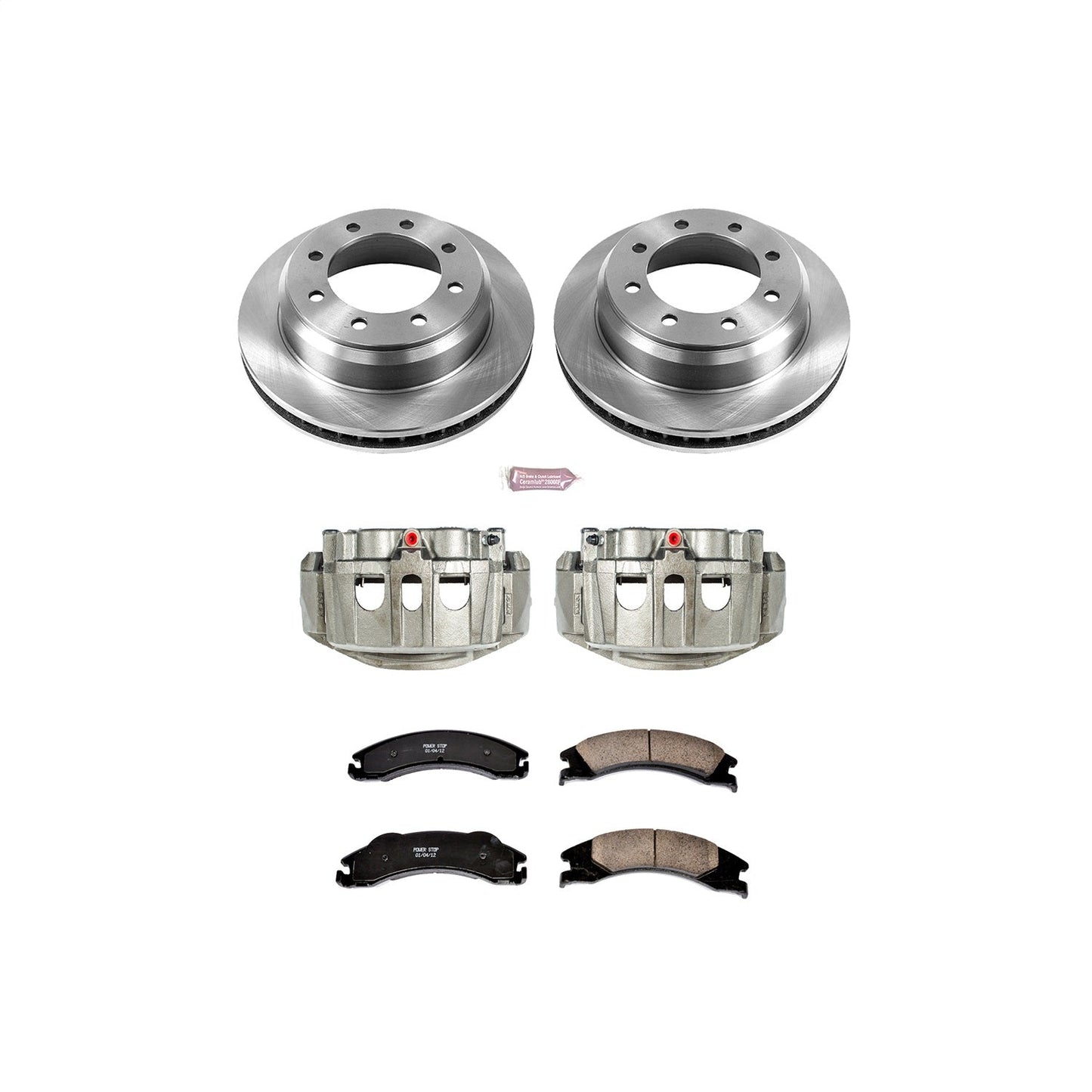 PowerStop 17-18 Ford E-450 Super Duty Rear Autospecialty Kit w/Cals (KCOE4718)