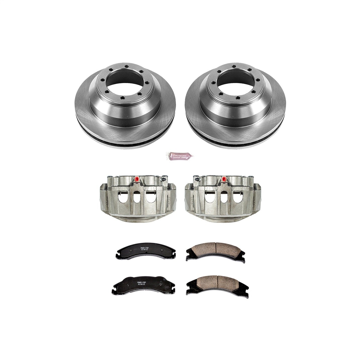 PowerStop 17-18 Ford E-450 Super Duty Rear Autospecialty Kit w/Cals (KCOE4719)