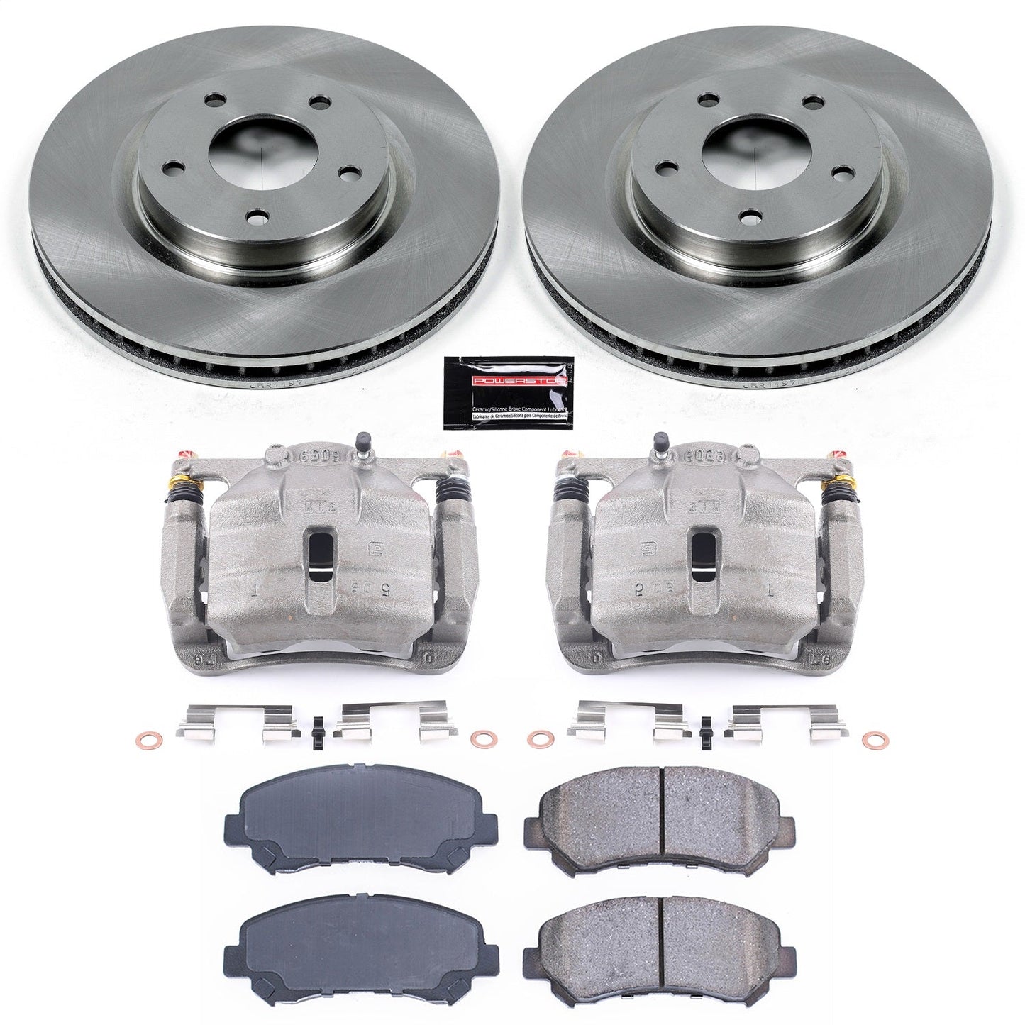 PowerStop 08-14 Nissan Rogue Front Autospecialty Brake Kit w/Calipers (KCOE4724)