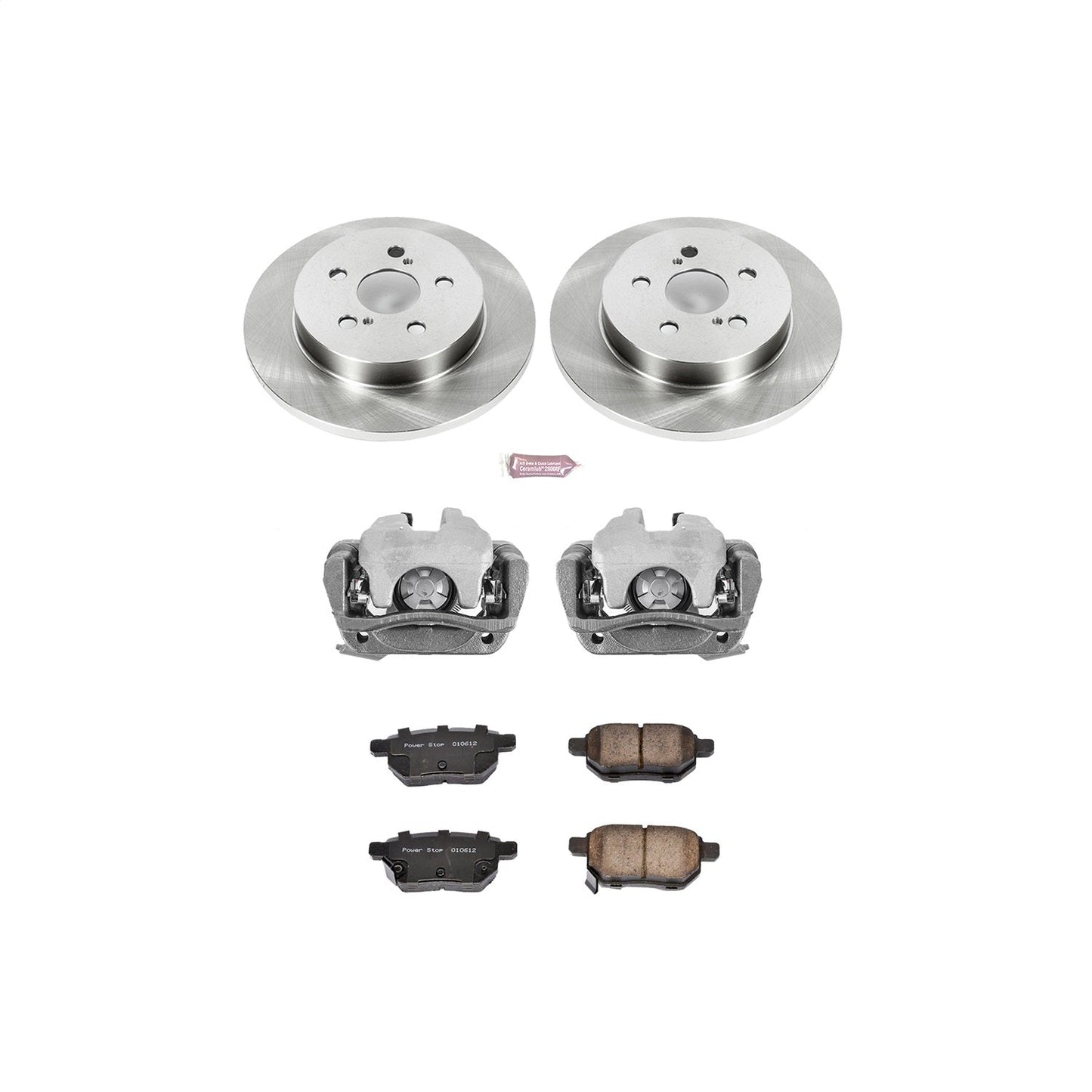 PowerStop 09-10 Pontiac Vibe Rear Autospecialty Brake Kit w/Calipers (KCOE4736)