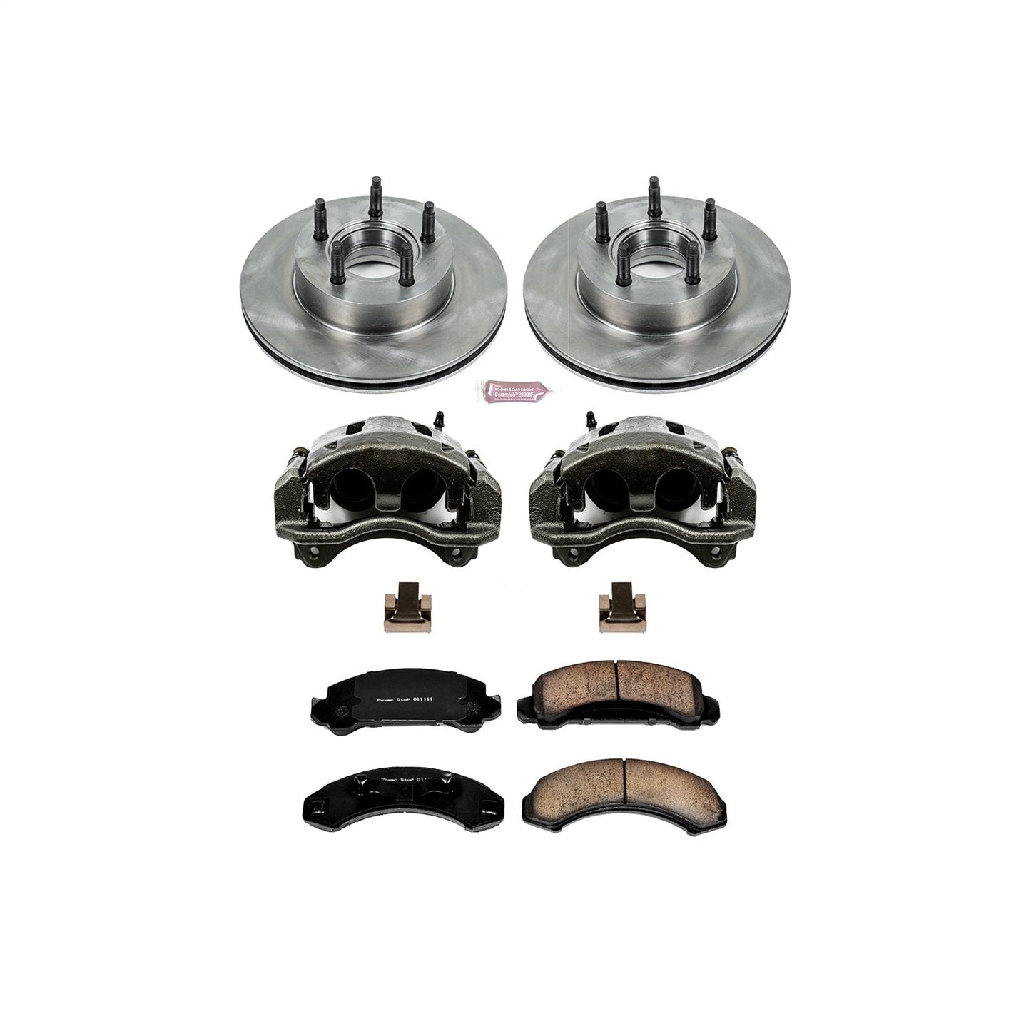 PowerStop 91-92 Ford Explorer Front Autospecialty Brake Kit w/Calipers (KCOE4786)