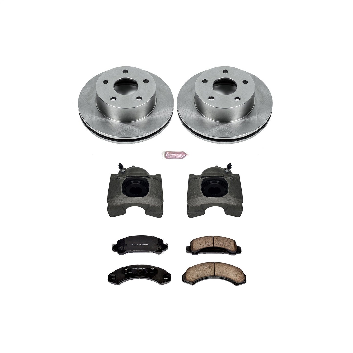 PowerStop 90-97 Ford Aerostar Front Autospecialty Brake Kit w/Calipers (KCOE4787)