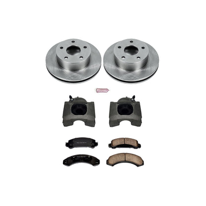PowerStop 90-97 Ford Aerostar Front Autospecialty Brake Kit w/Calipers (KCOE4787)