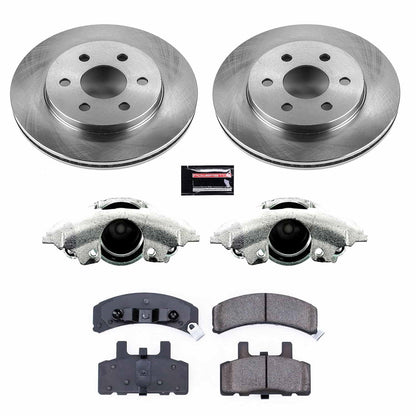 PowerStop 98-99 Cadillac DeVille Front Autospecialty Brake Kit w/Calipers (KCOE4870)