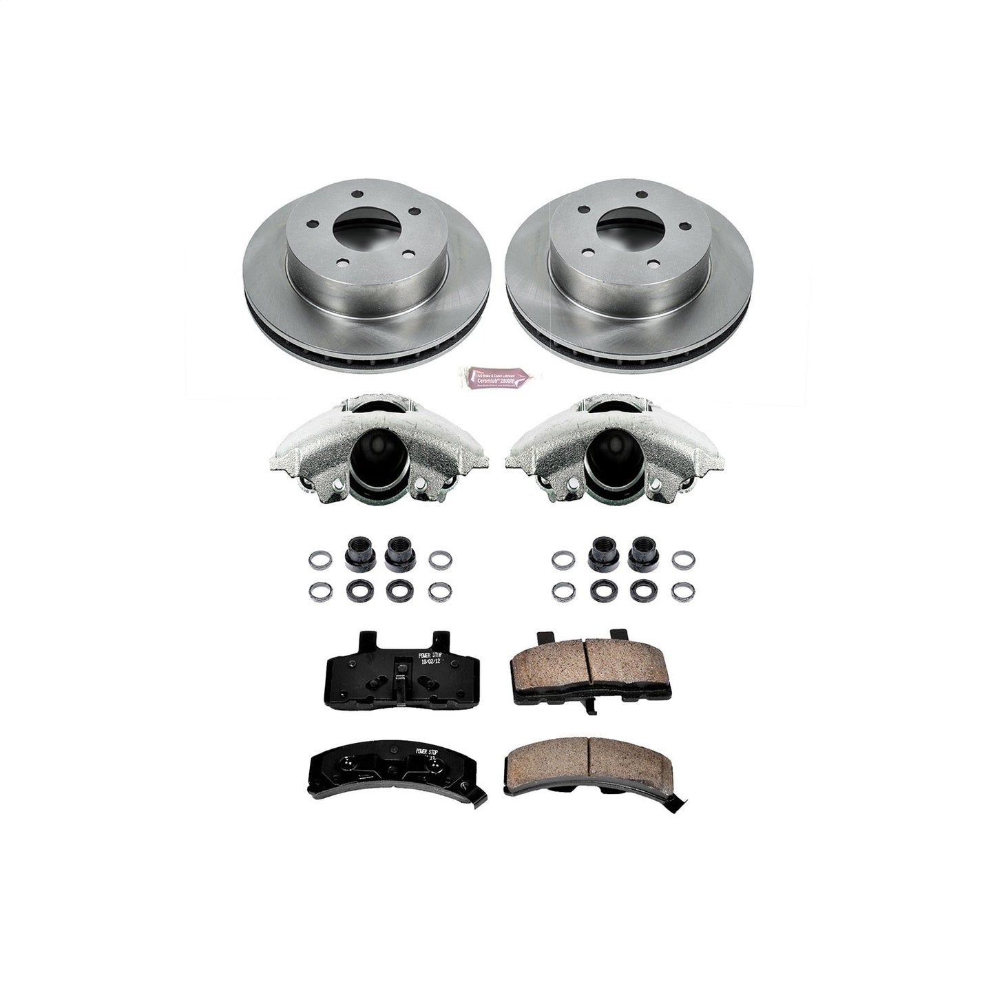 PowerStop 90-02 Chevrolet Astro Front Autospecialty Brake Kit w/Calipers (KCOE4873)