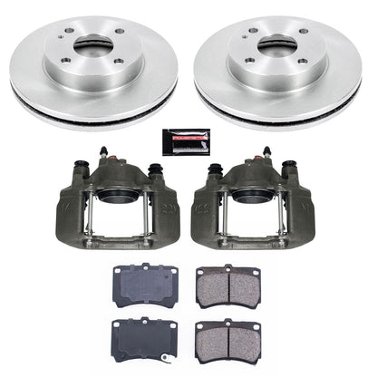 PowerStop 91-96 Ford Escort Front Autospecialty Brake Kit w/Calipers (KCOE4933)