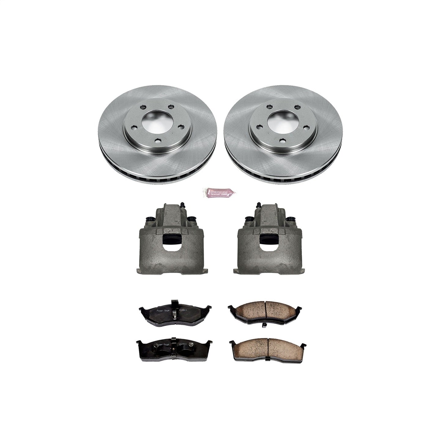 PowerStop 1996 Chrysler Town and Country Front Autospecialty Brake Kit w/Calipers (KCOE5035)