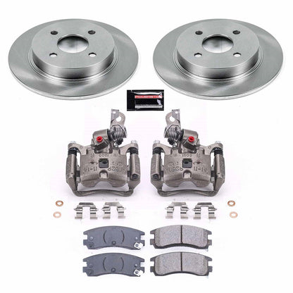 PowerStop 96-98 Saturn SC1 Rear Autospecialty Brake Kit w/Calipers (KCOE5133)