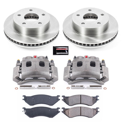 PowerStop 00-01 Dodge Ram 1500 Front Autospecialty Kit w/Cals (KCOE5142)