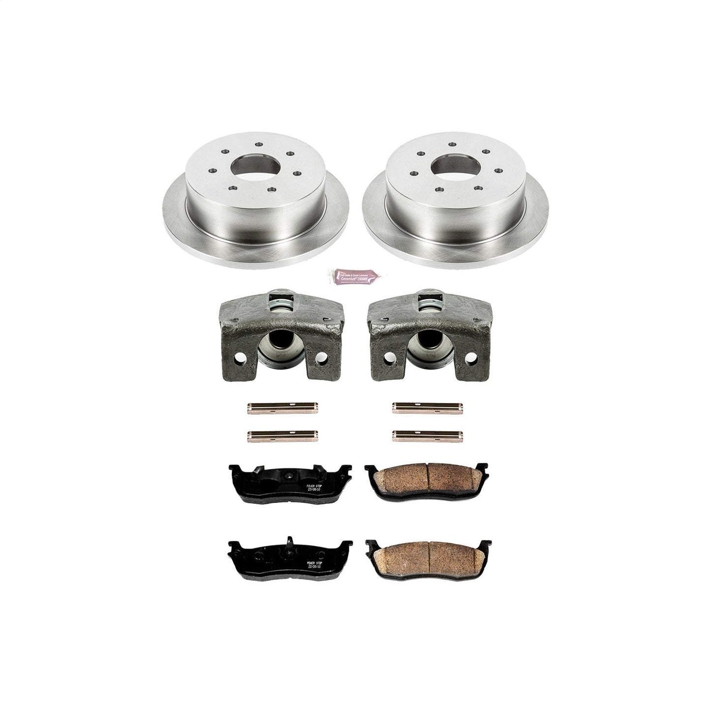 PowerStop 00-03 Ford F-150 Rear Autospecialty Brake Kit w/Calipers (KCOE5147)